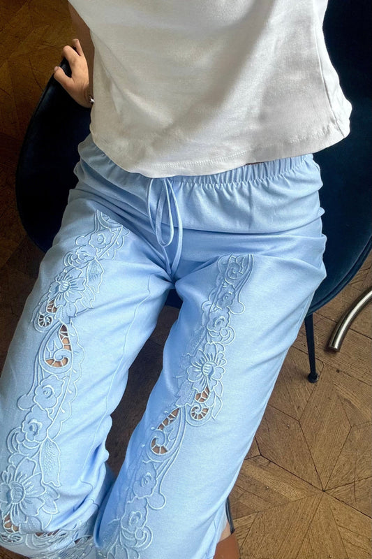 Crochet Pants - Blue