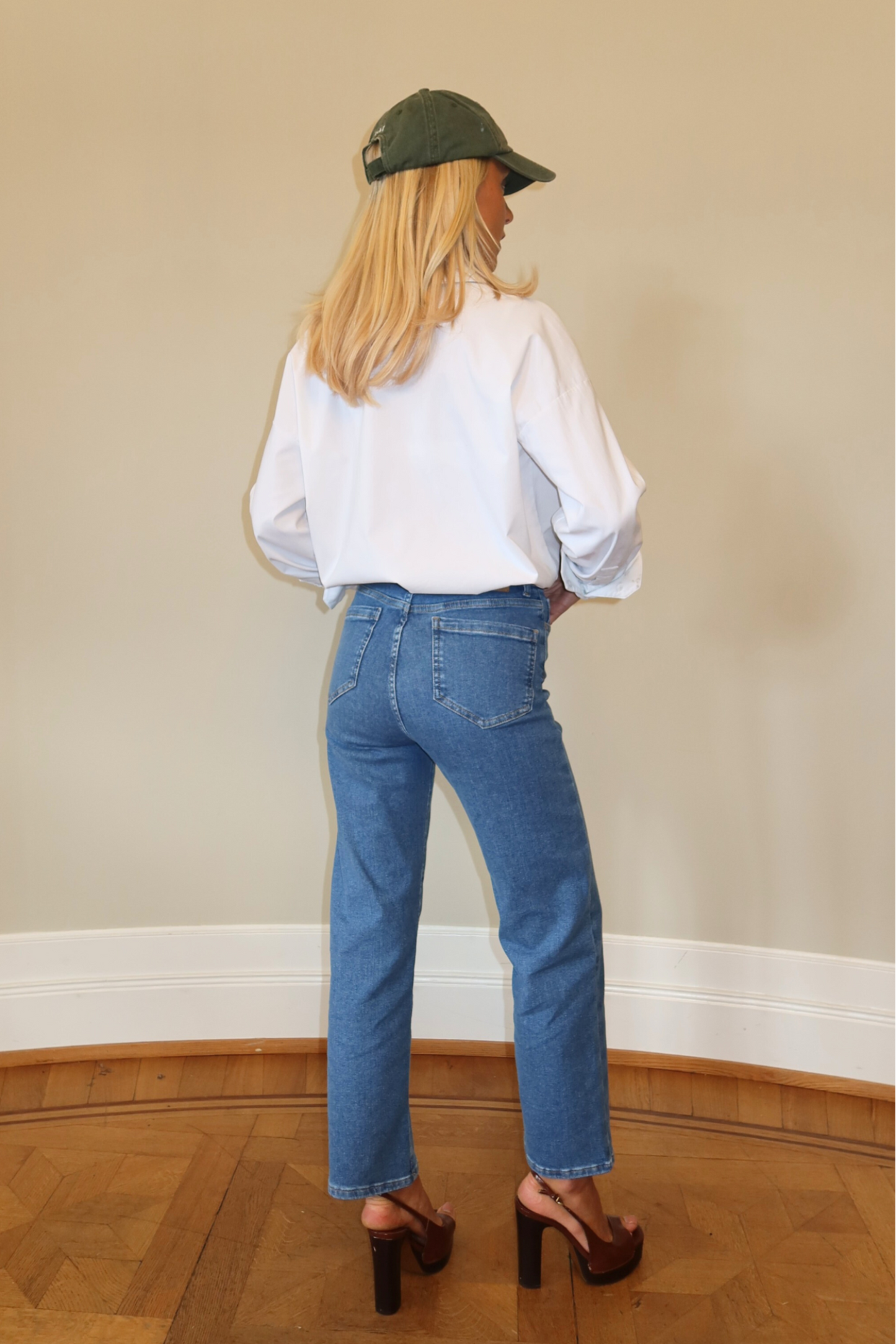 Everyday Cropped Jeans - Classic blue