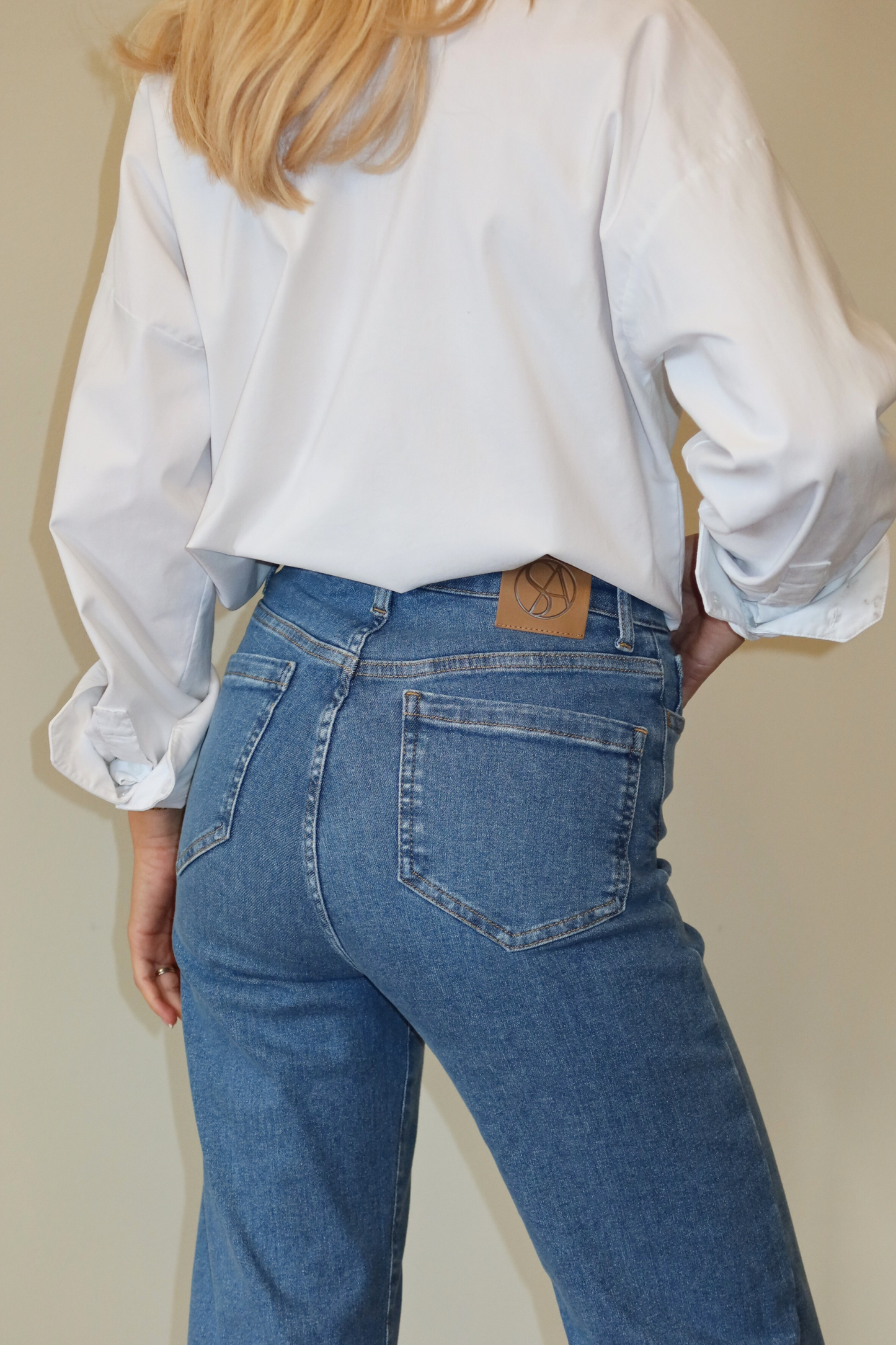 Everyday Cropped Jeans - Classic blue