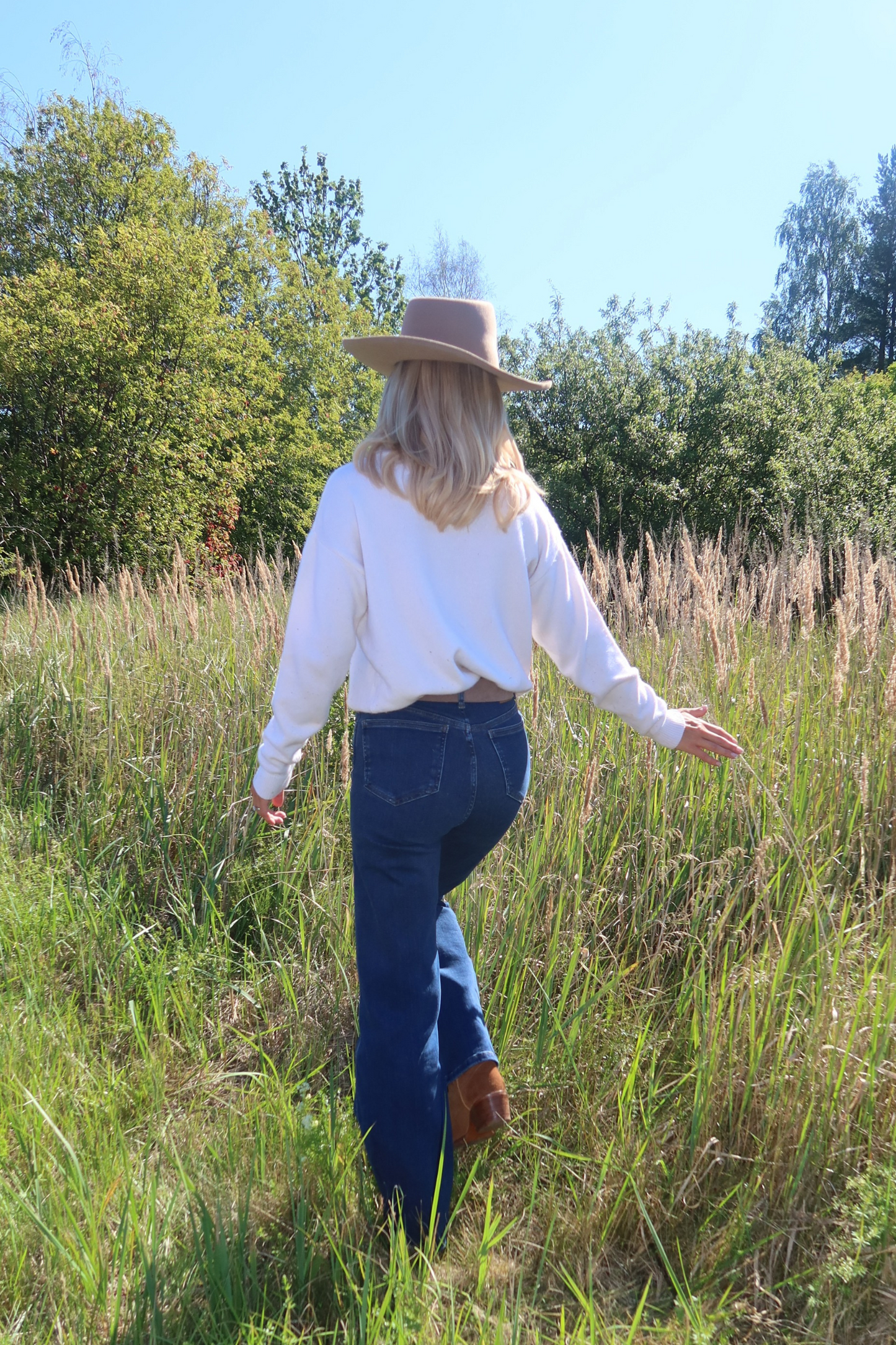 Everyday Straight Jeans - Dusty blue