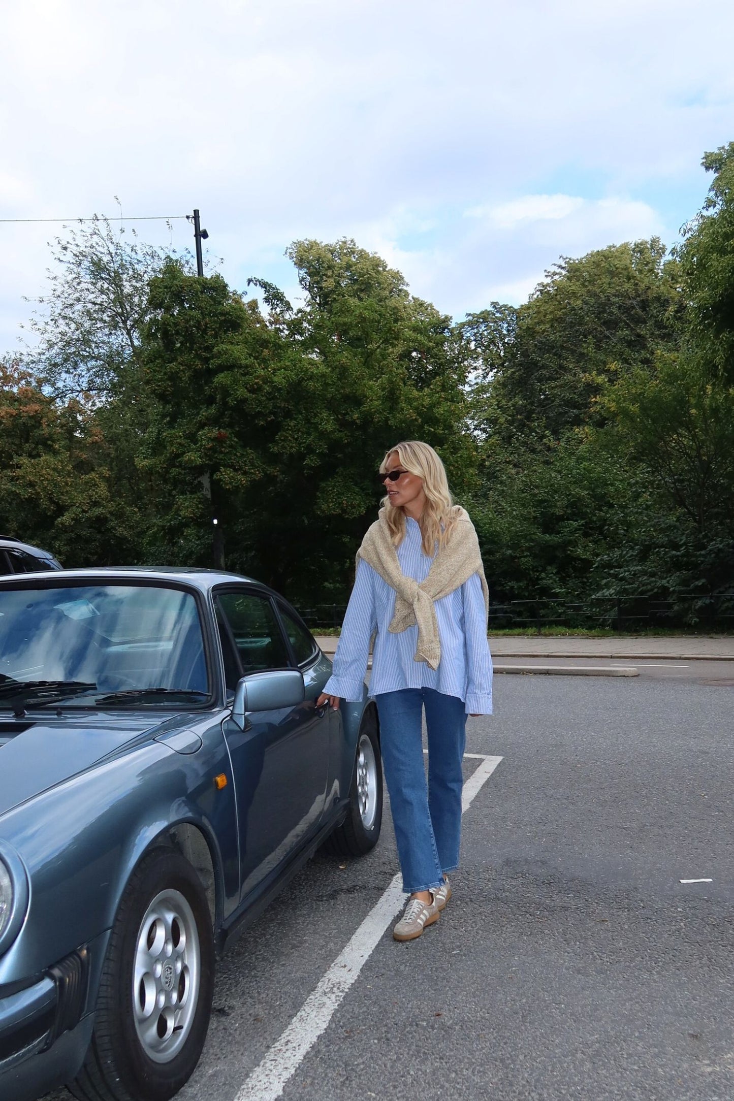 Everyday Cropped Jeans - Classic blue