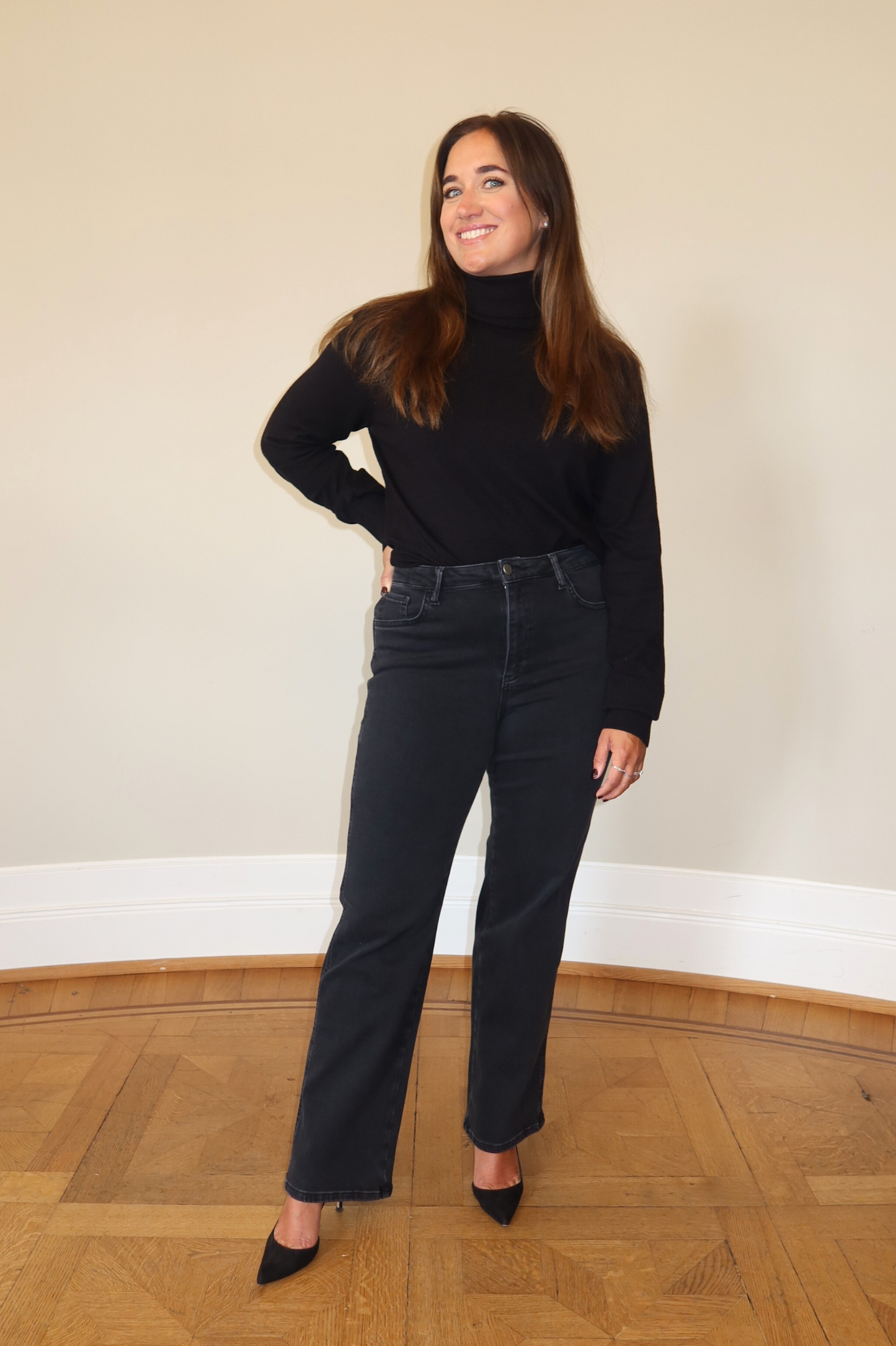 Everyday Straight Jeans - Washed black