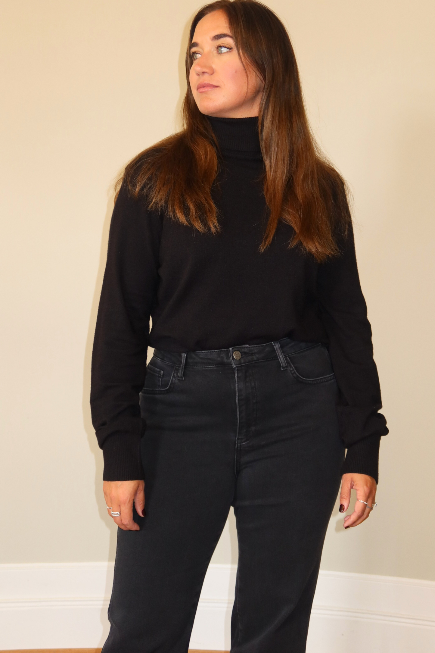 Everyday Straight Jeans - Washed black