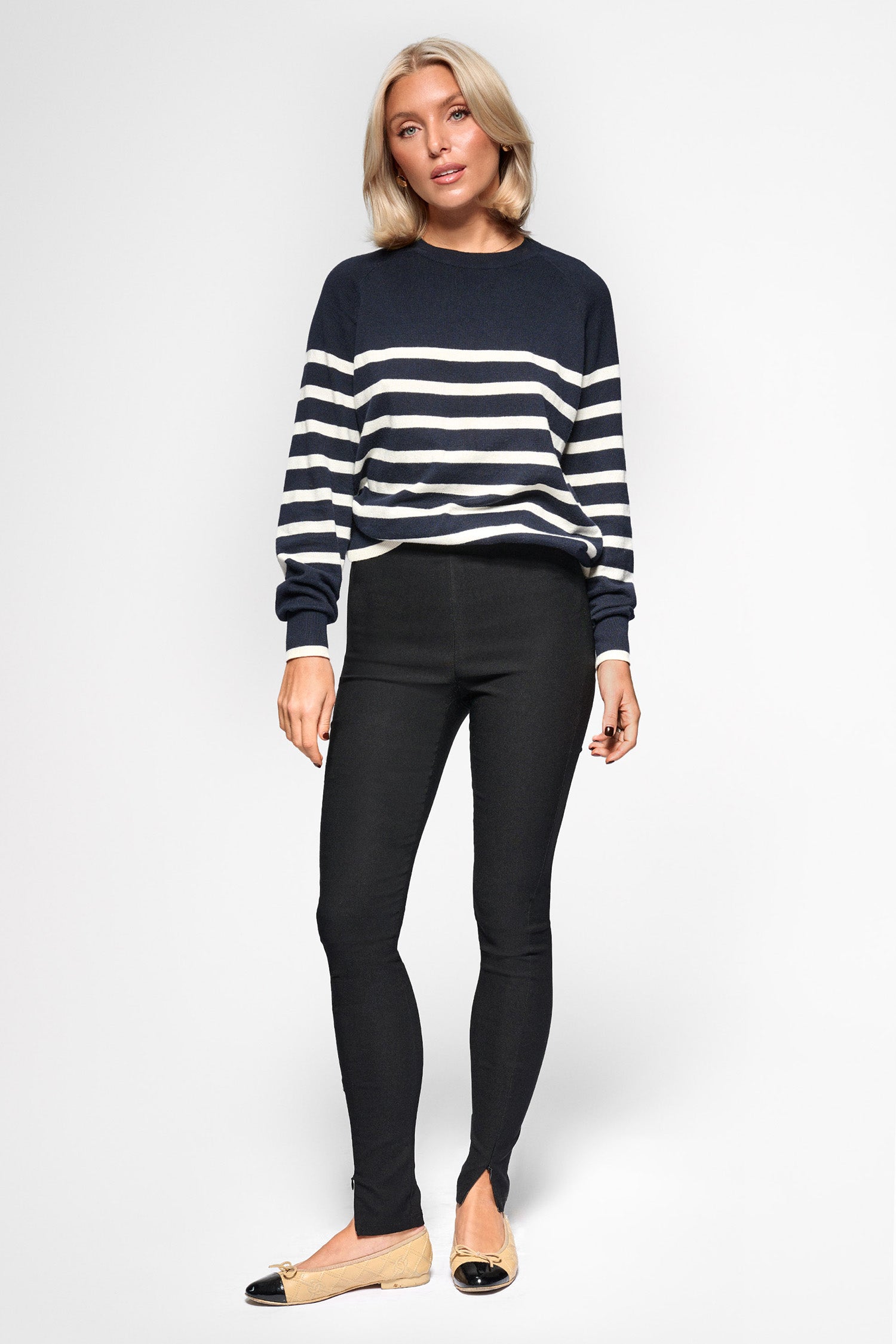 Zip-Front Jacket & Skinny Pants Set