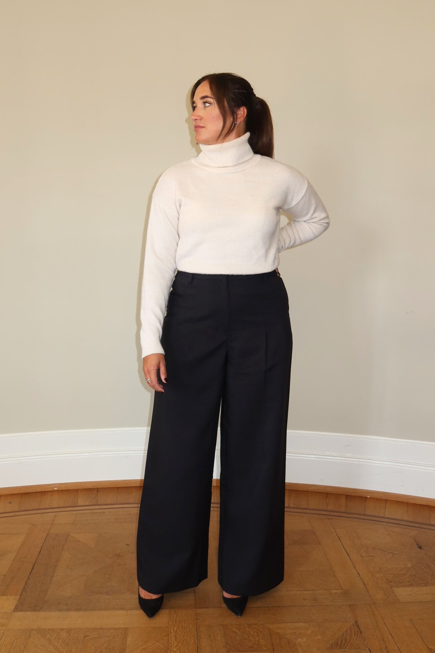 Flowy Suit Pants - Black
