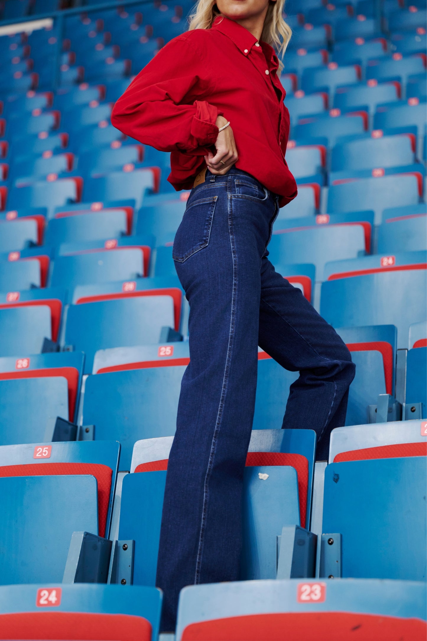 Everyday Straight Jeans - Dusty blue