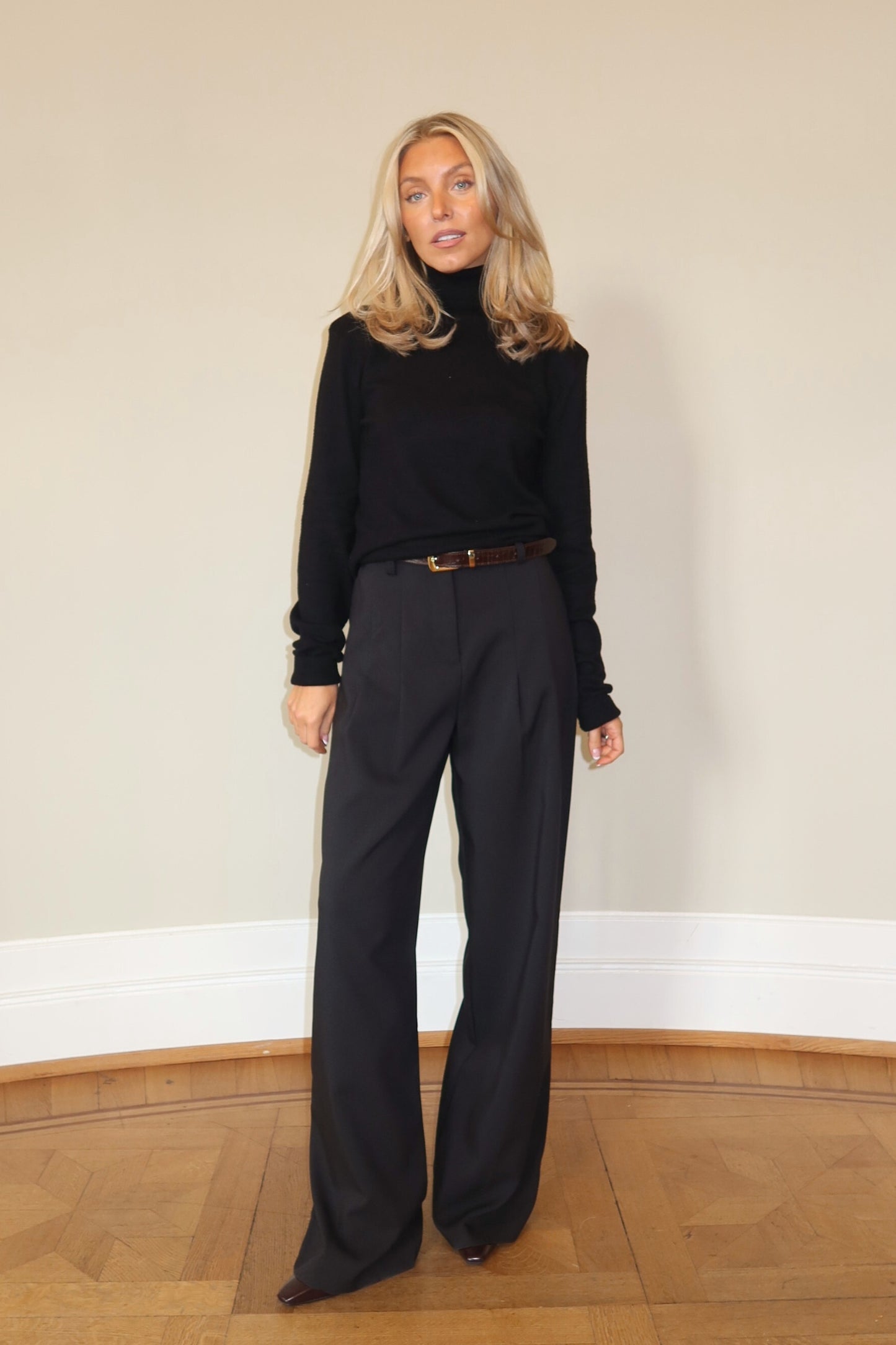 Flowy Suit Pants - Black