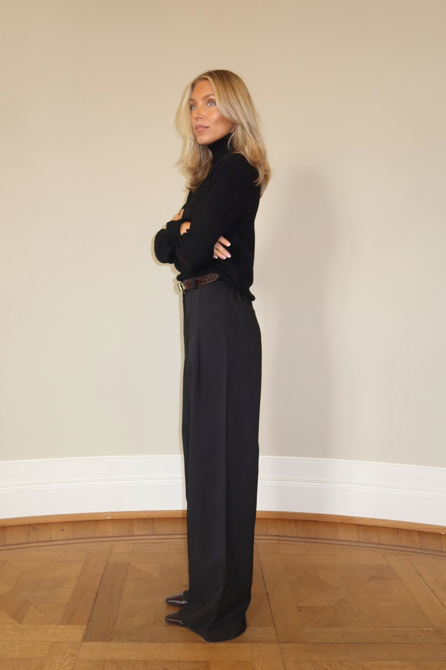 Flowy Suit Pants - Black