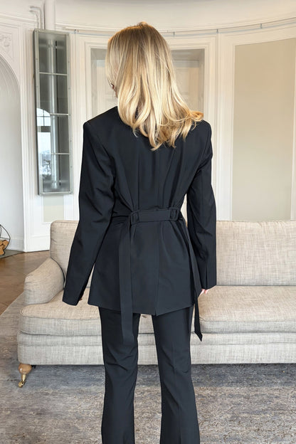 Tailored Adjustable Blazer - Black