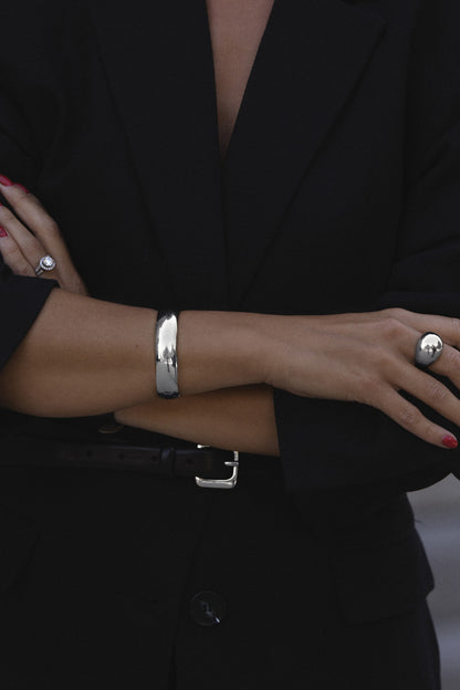 Alexandra Silver Bangle