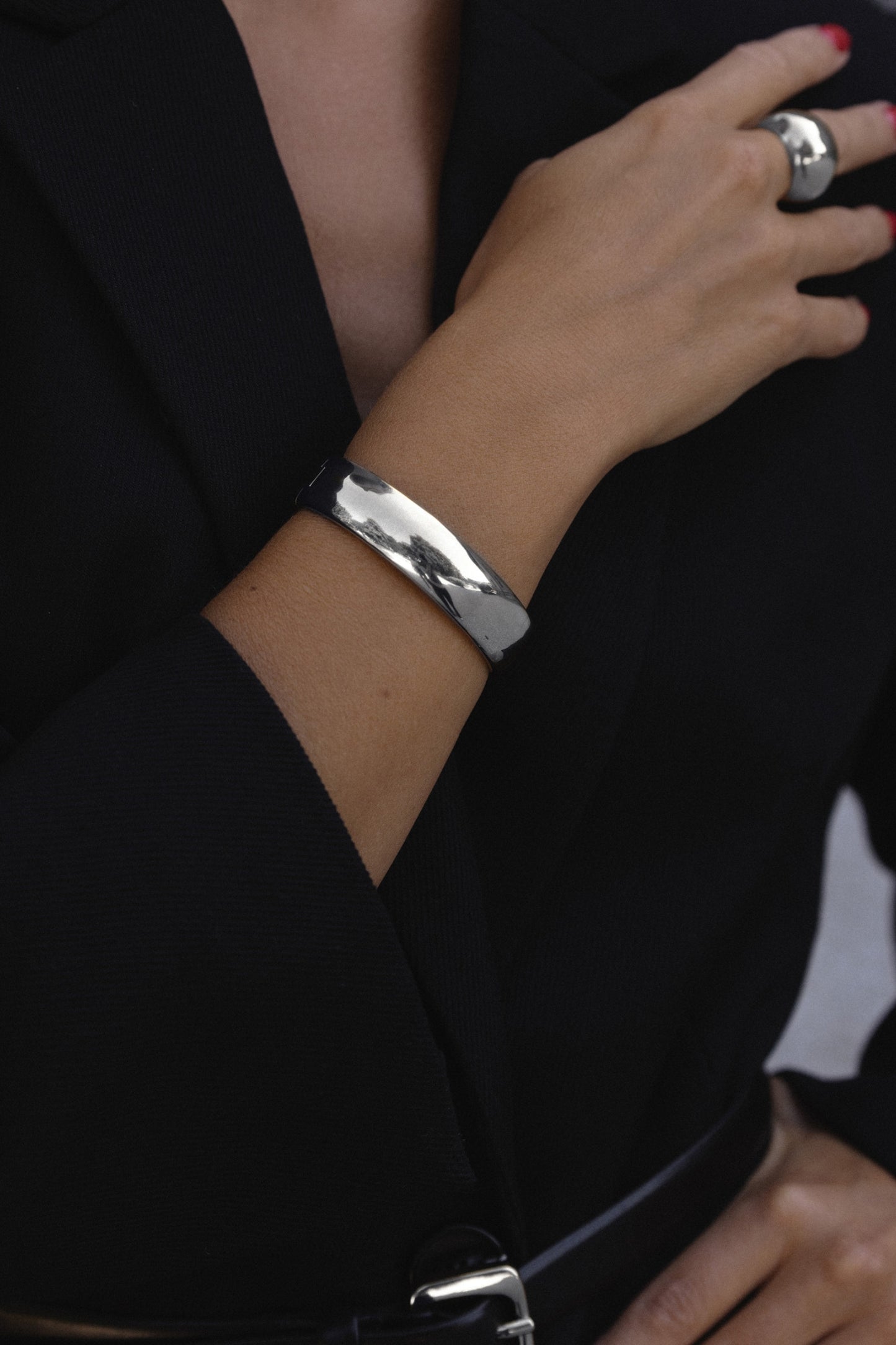 Alexandra Silver Bangle