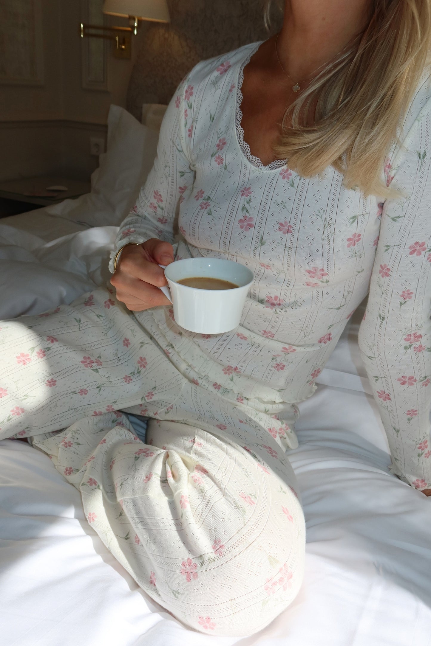 Soft Bloom Pyjama Pants - Ivory