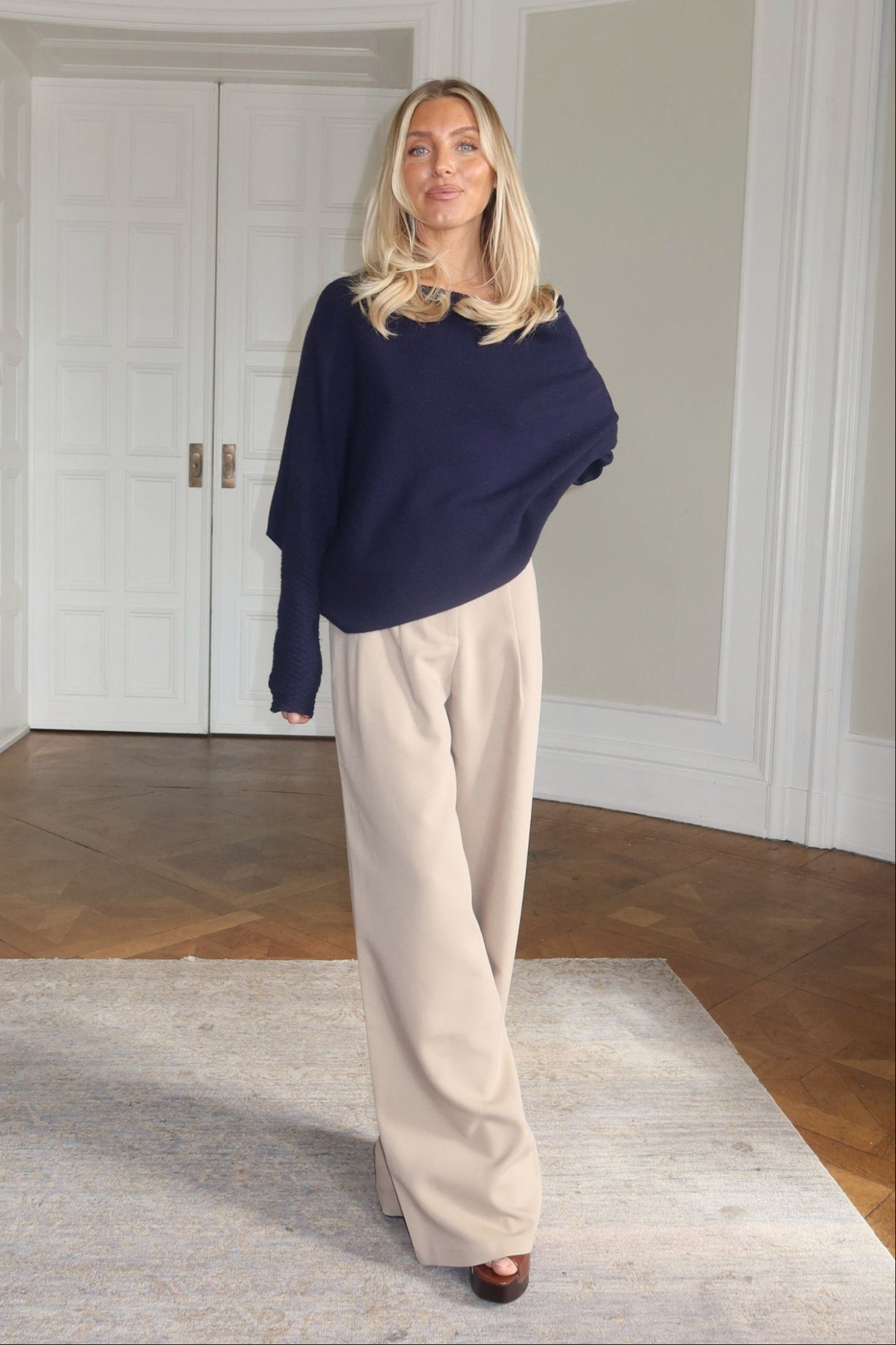 Flowy Suit Pants - Sand