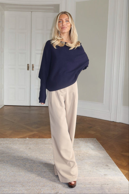 Flowy Suit Pants - Sand