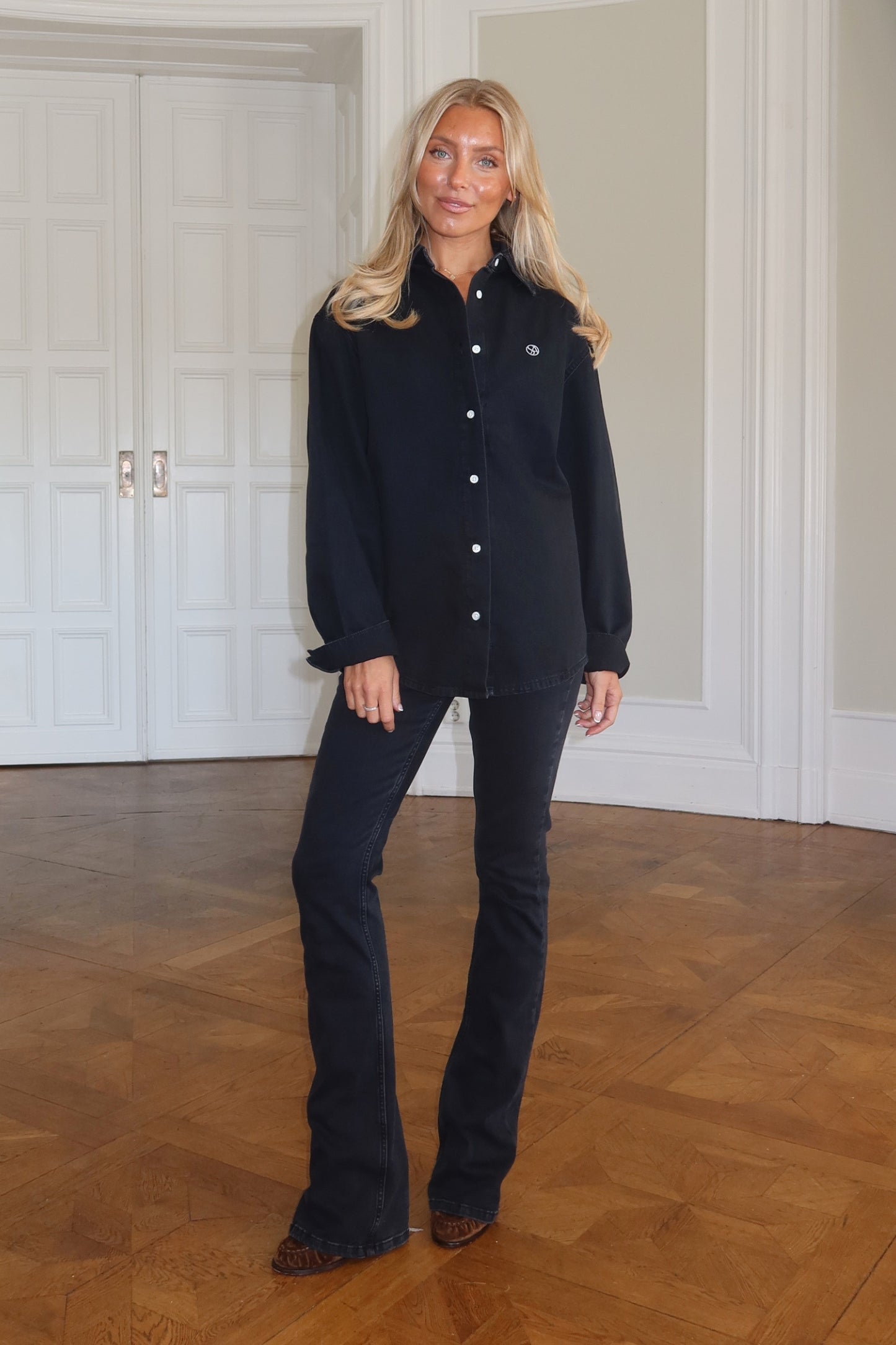 SA Signature Jeans Shirt - Washed Black
