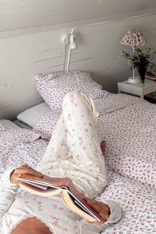 Soft Bloom Pyjama Pants - Ivory