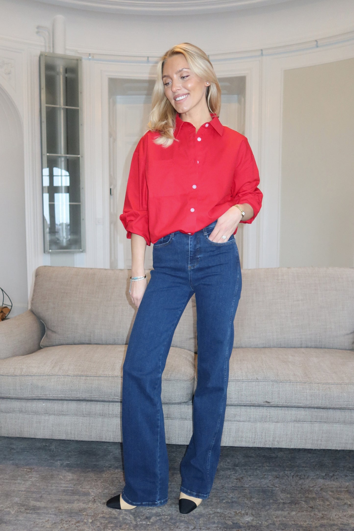 Everyday Straight Jeans - Dusty blue