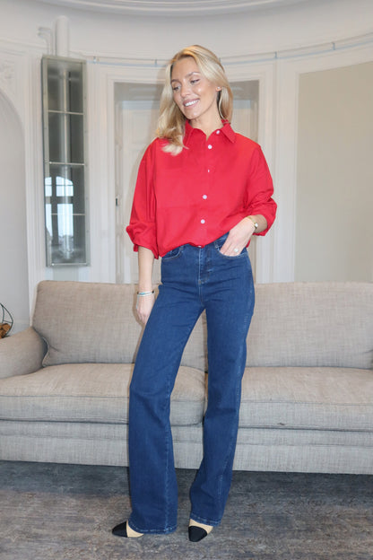 Everyday Straight Jeans - Dusty blue