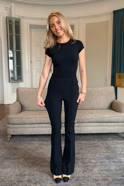 Luxe Flared Pants - Black