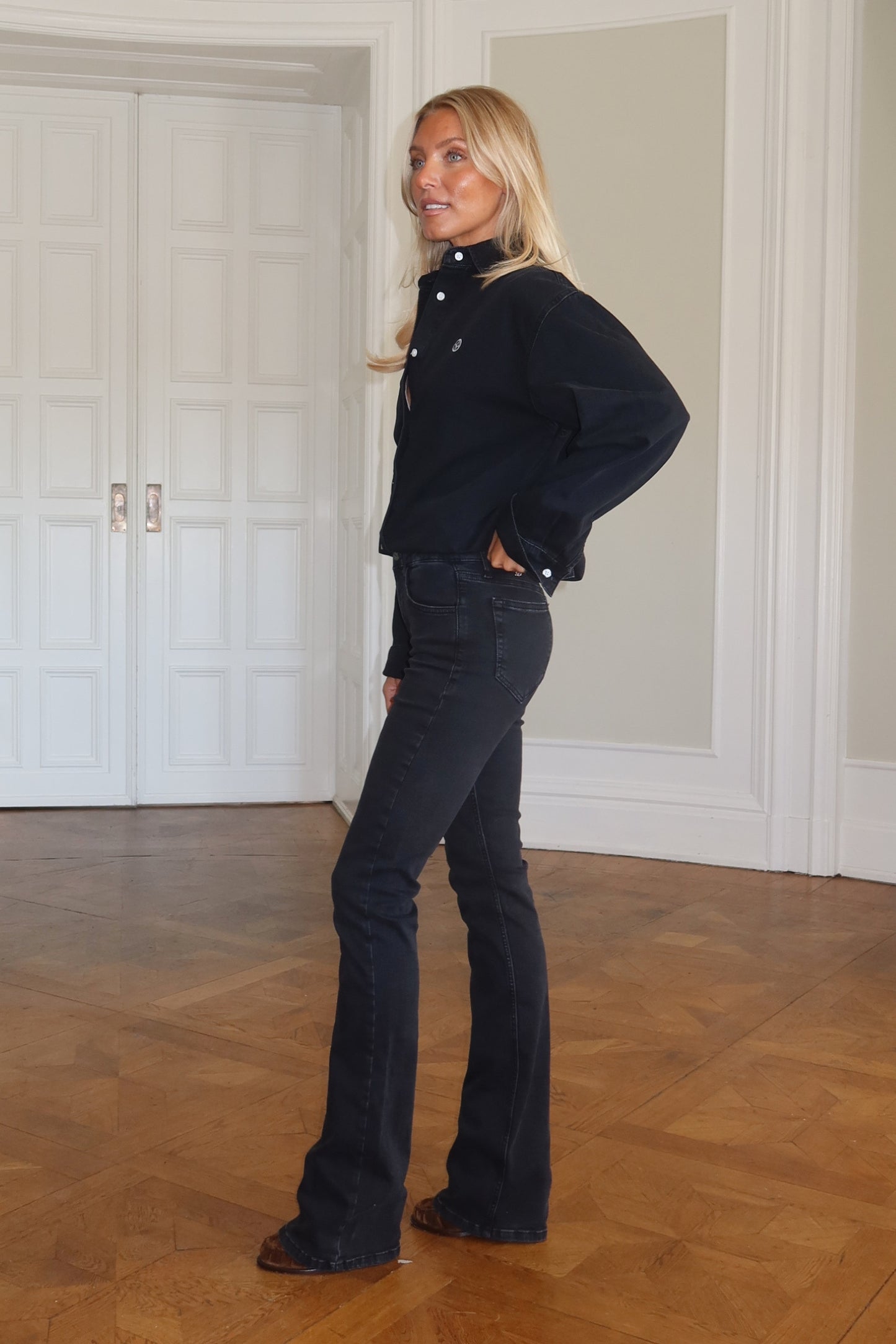 SA Signature Jeans Shirt - Washed Black