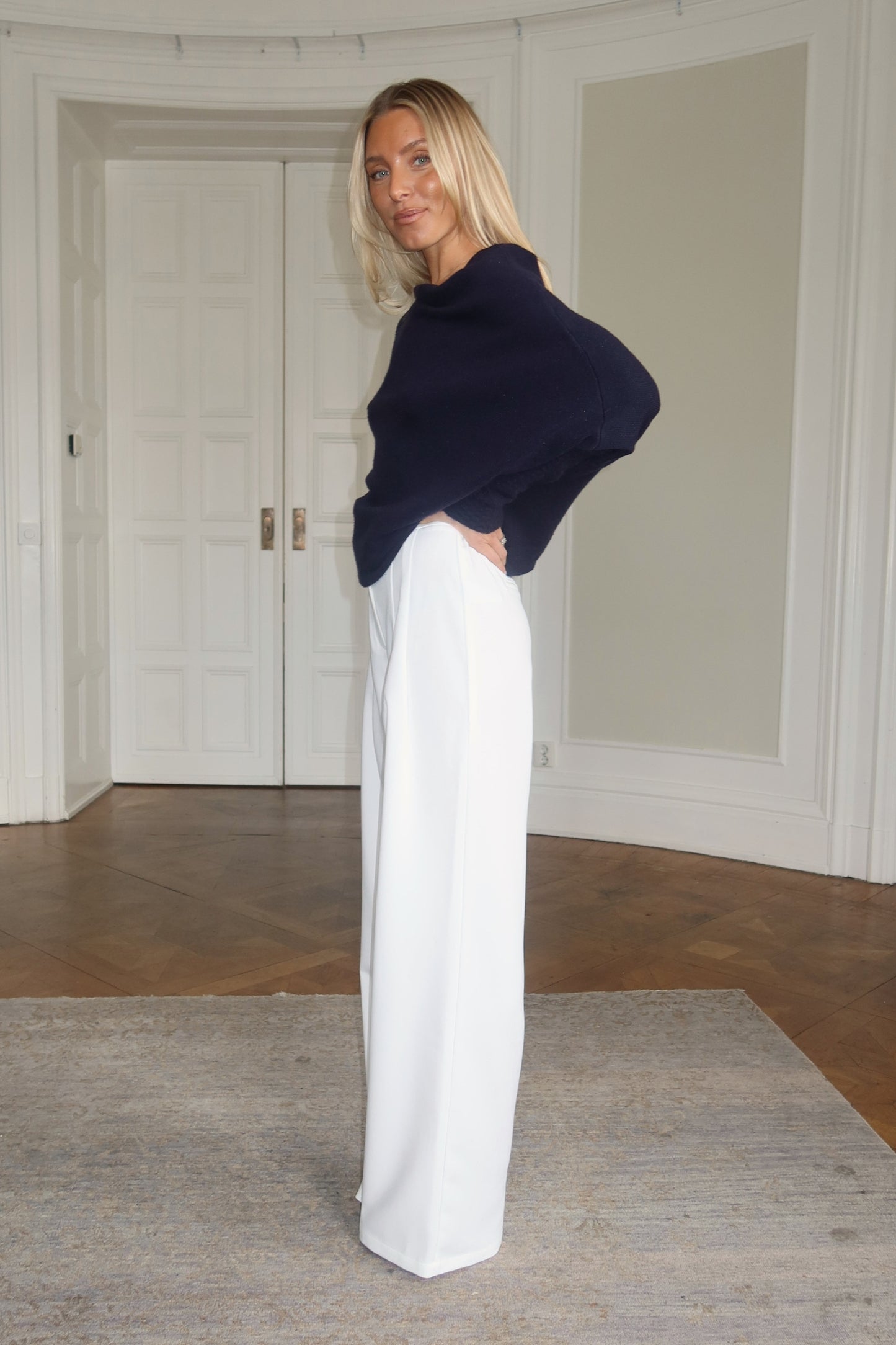 Flowy Suit Pants - White