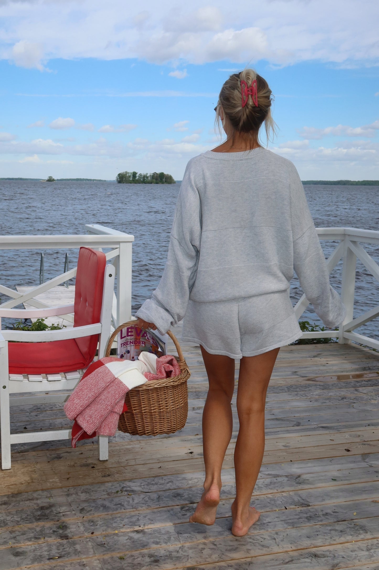 Soft Lounge Shorts - Light Grey
