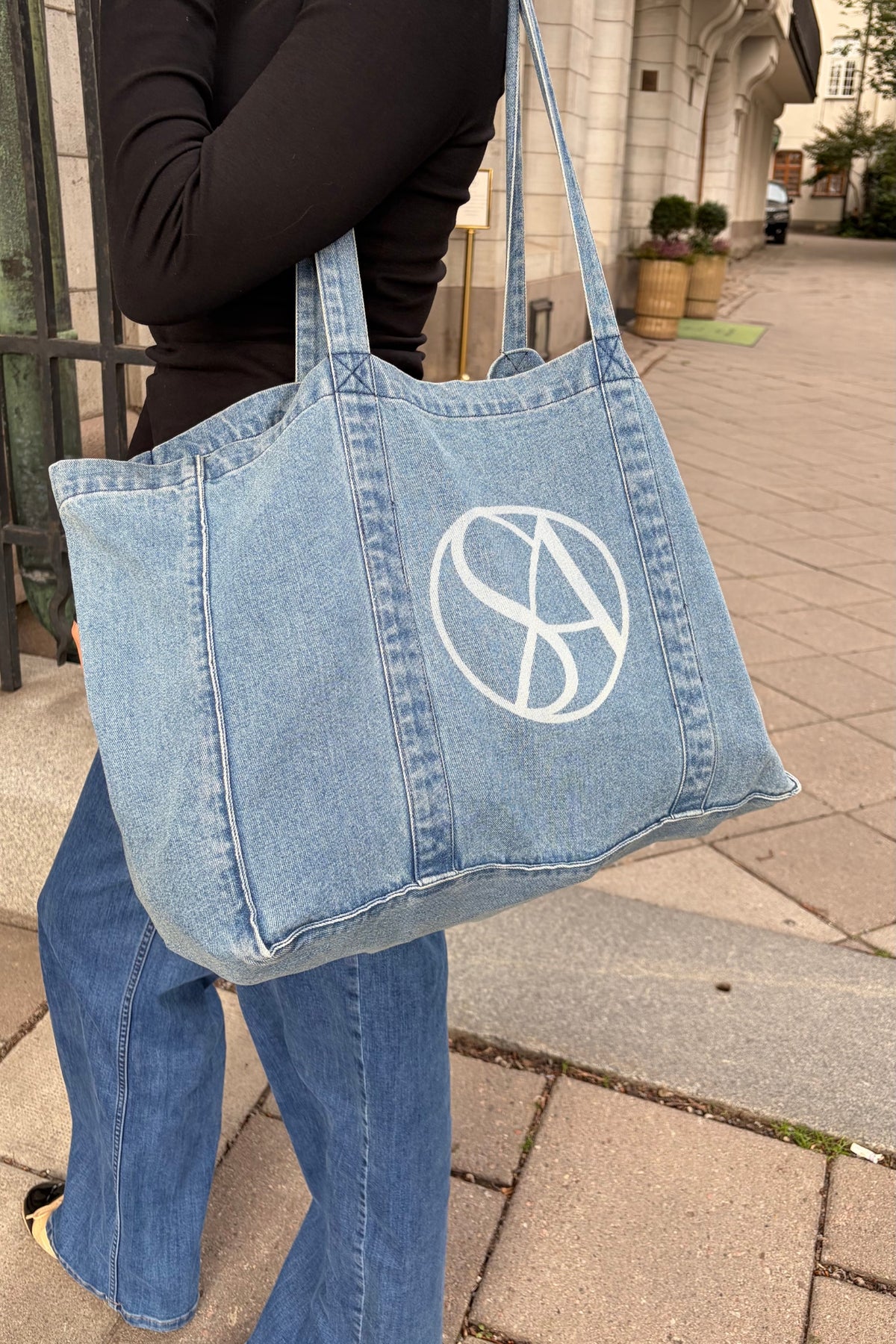 Jeans Tote Bag - Blue