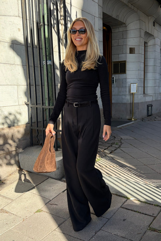 Flowy Suit Pants - Black