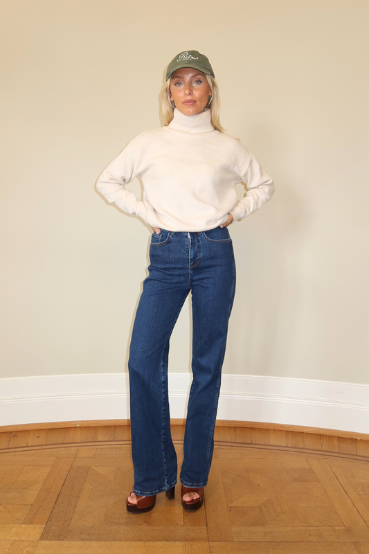 Everyday Straight Jeans - Dusty blue