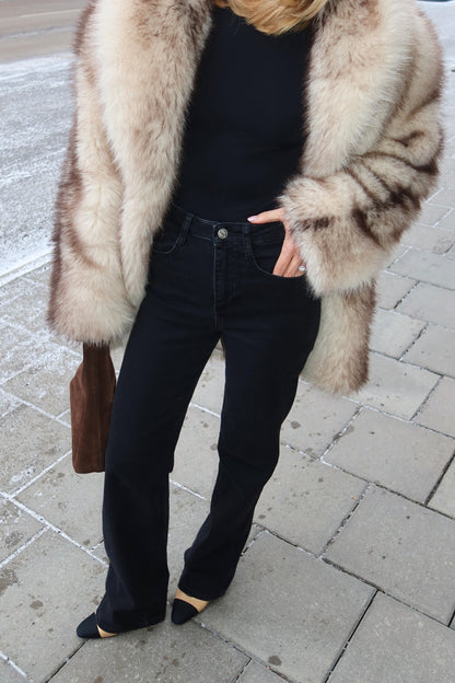 Everyday Straight Jeans - Washed black