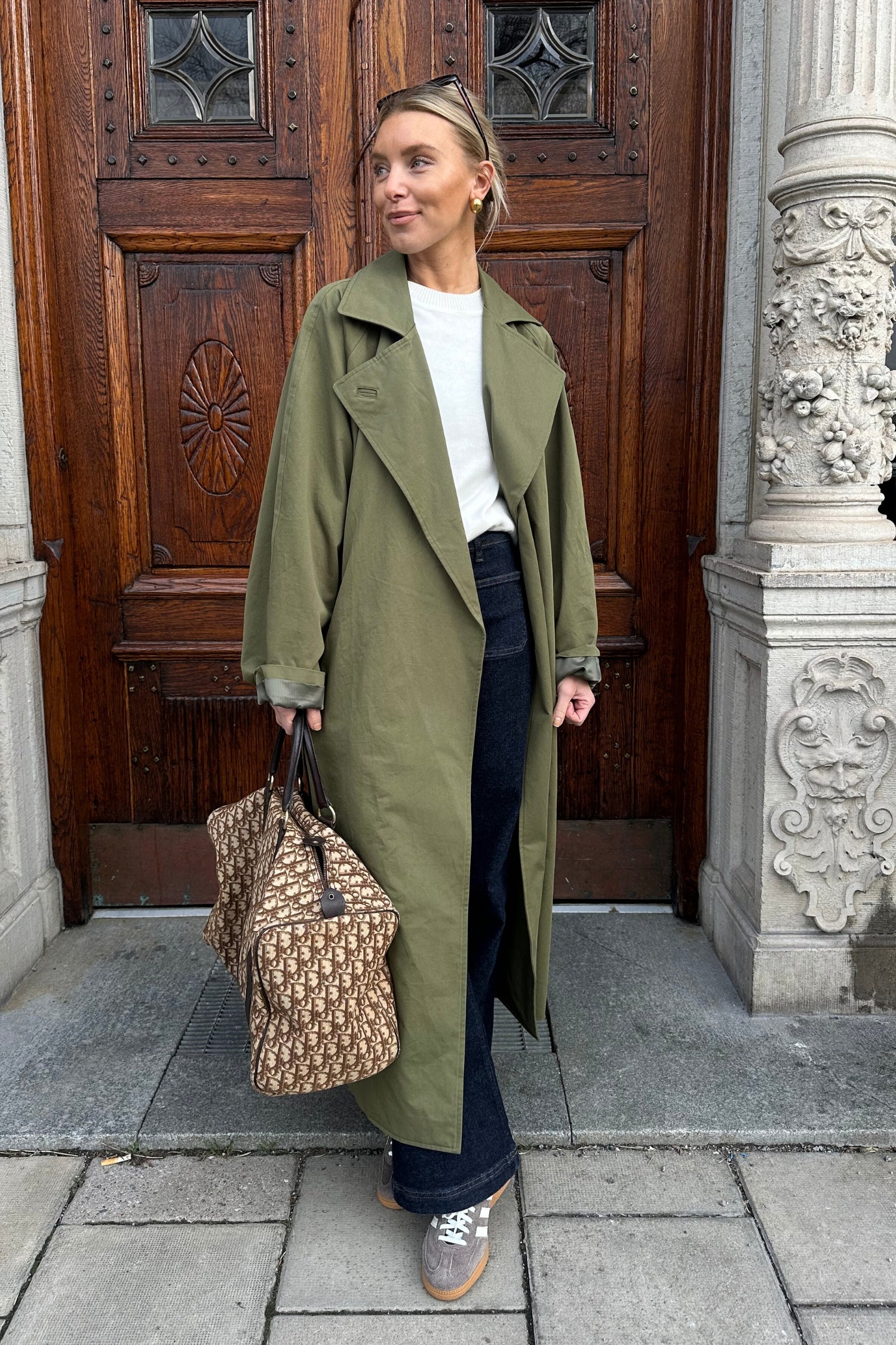 Trenchcoat - Green – Sanne Alexandra
