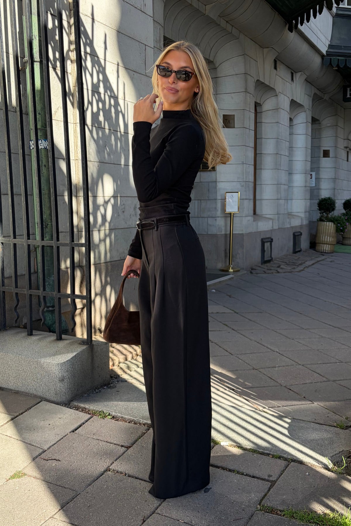 Flowy Suit Pants - Black