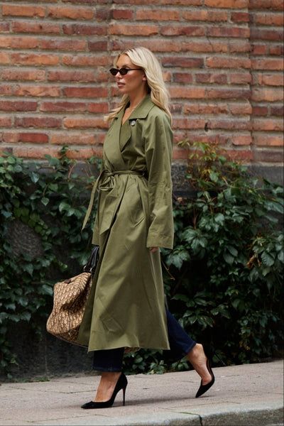 Trenchcoat - Green – Sanne Alexandra