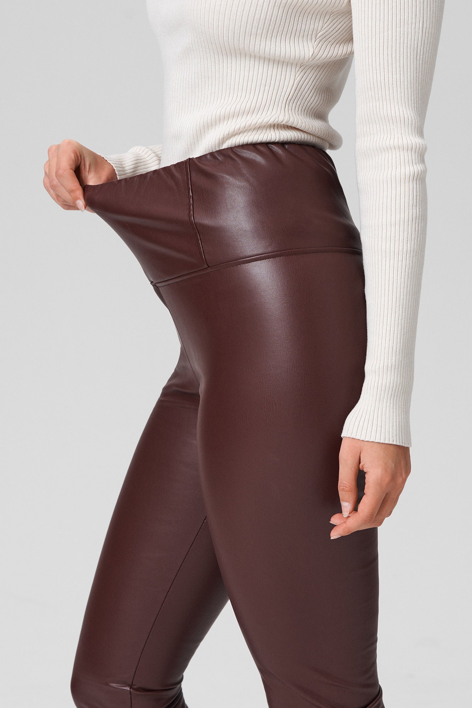 Dark on sale burgundy leggings