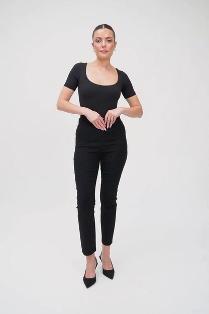 Casual Ankle Pants - Black